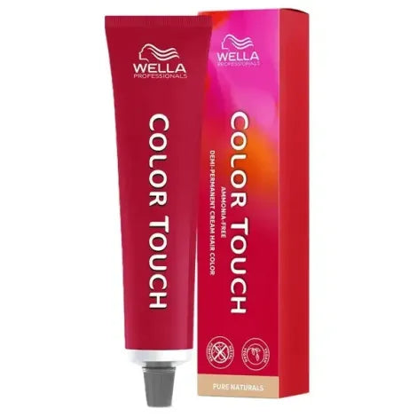 Wella Professionals - Baño COLOR TOUCH Rich Naturals 4/19 Castaño Medio Ceniza Cendré (sin amoníaco y vegano) - 60 ml