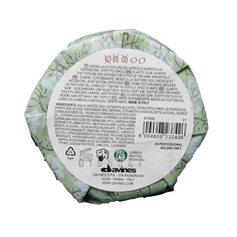 Davines - More Inside Medium Hold Finishing Gum - 75 ml