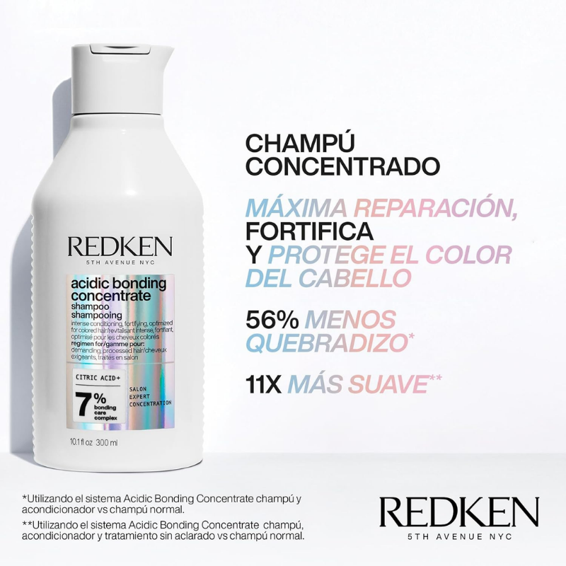 Redken - Acidic Bonding Concentrate - Champú 300 ml + Acondicionador 300 ml