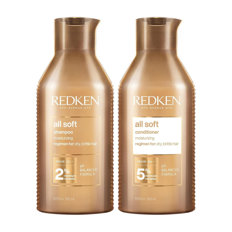 Redken - All Soft - Kit Champú 300 ml + Acondicionador 300 ml