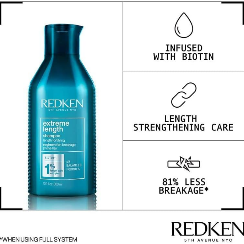 Redken - Extreme Length - Champú 300 ml x2
