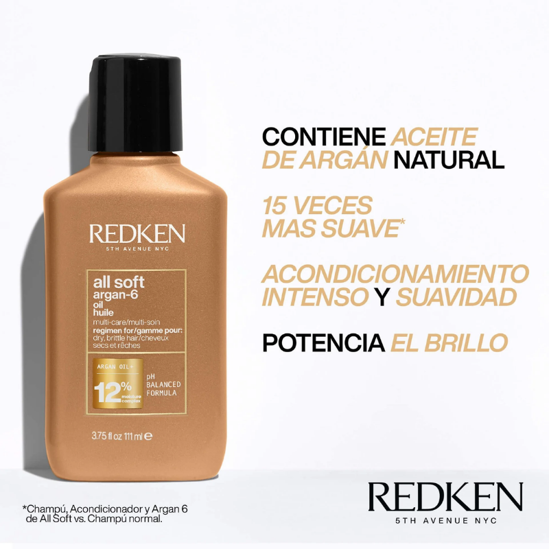 Redken - Aceite de Argán All Soft - 100 ml