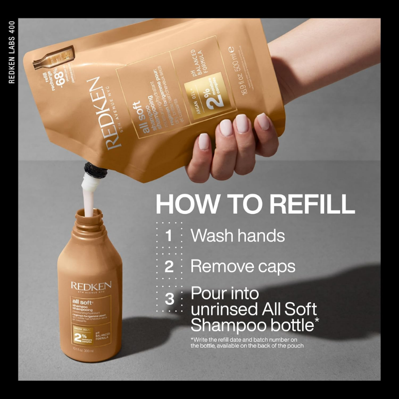 Redken - All Soft Champú Recarga - 500 ml