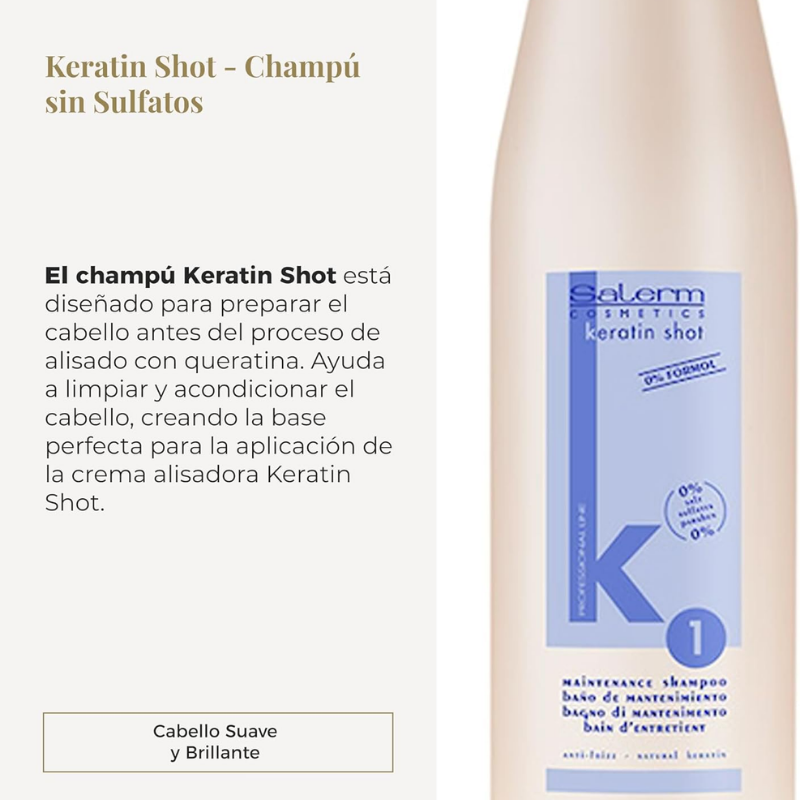 Salerm - Keratin Shot Champú - 500 ml
