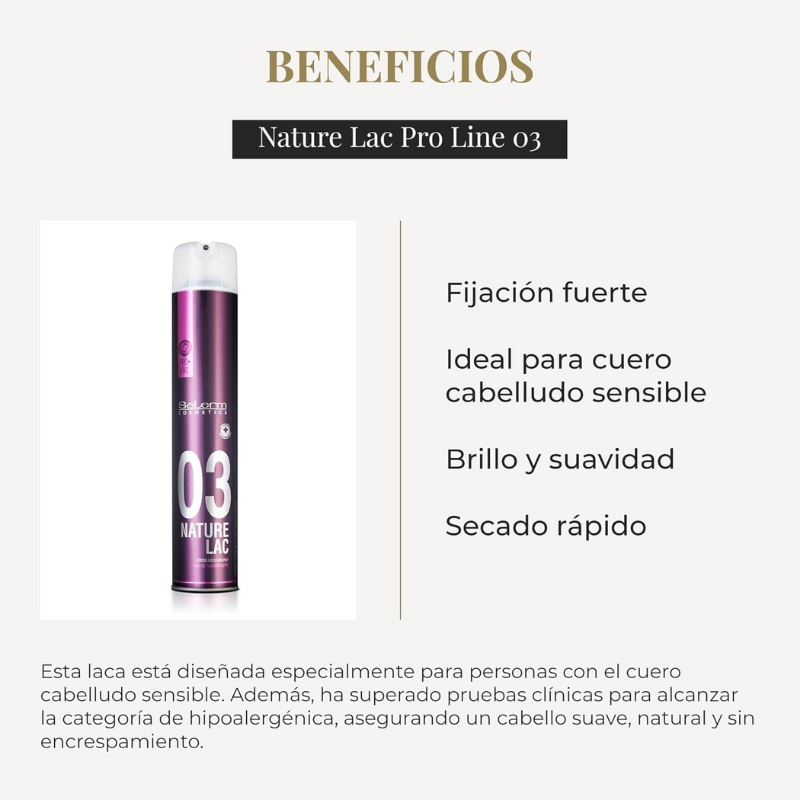 Salerm - Pro.Line Laca Nature Fuerte - 650 ml