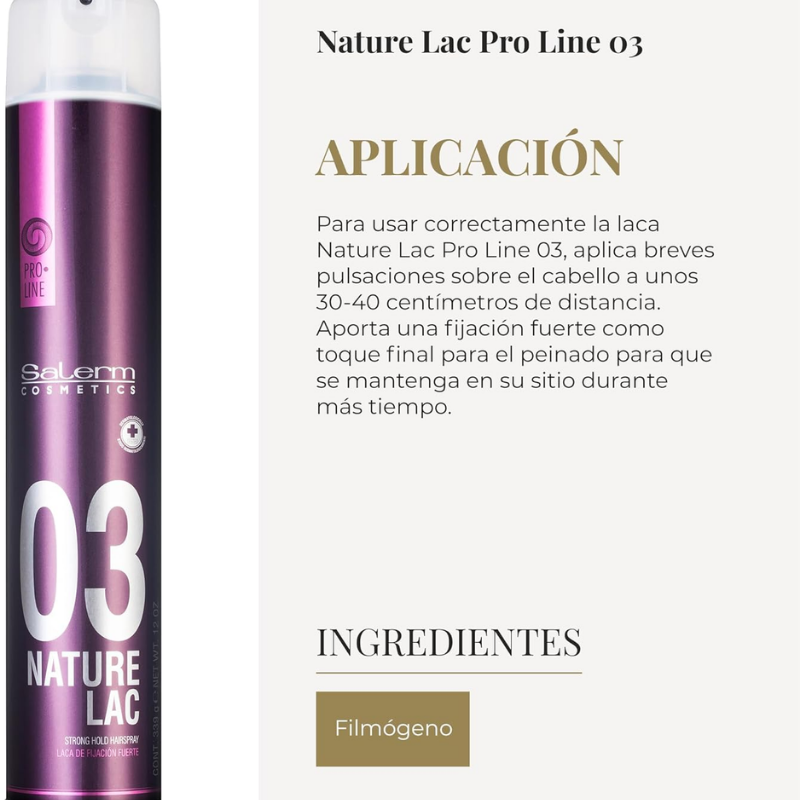 Salerm - Pro.Line Laca Nature Fuerte - 650 ml