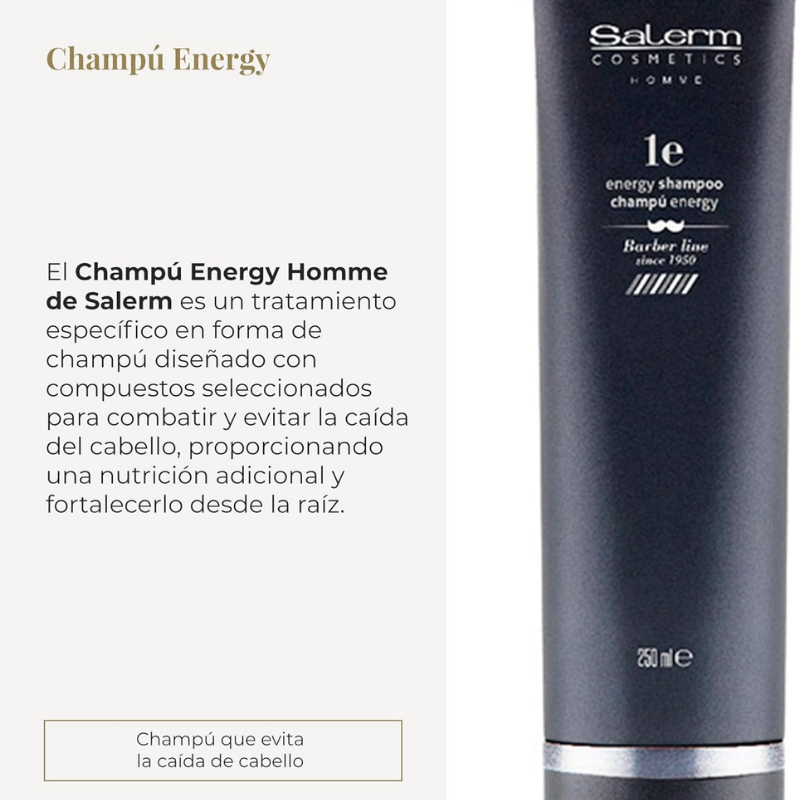 Salerm - Homme Energy 1 Champú - 250 ml
