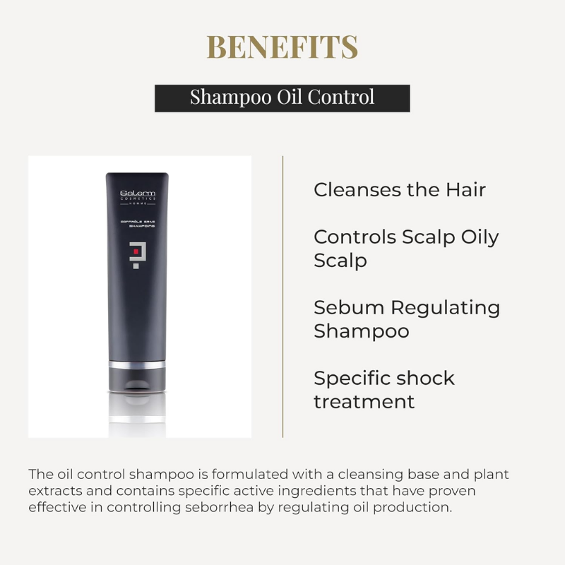 Salerm - Homme Control Gras Shampoo - 250 ml