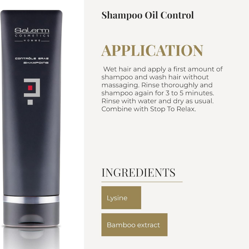 Salerm - Homme Control Gras Shampoo - 250 ml