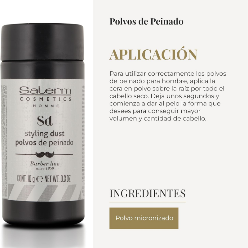 Salerm - Homme Polvos Volumen - 10 g