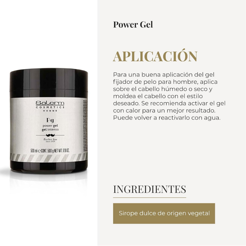 Salerm - Homme Power Gel - 500 ml