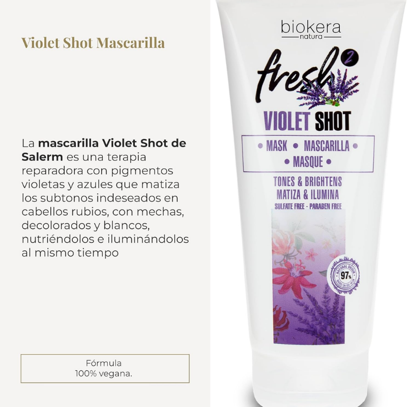 Salerm - Biokera Fresh Violet Mask - 200 ml