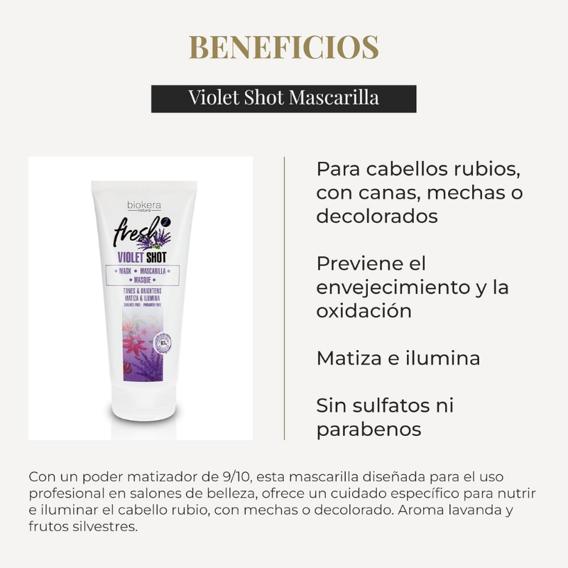 Salerm - Biokera Fresh Violet Mask - 200 ml