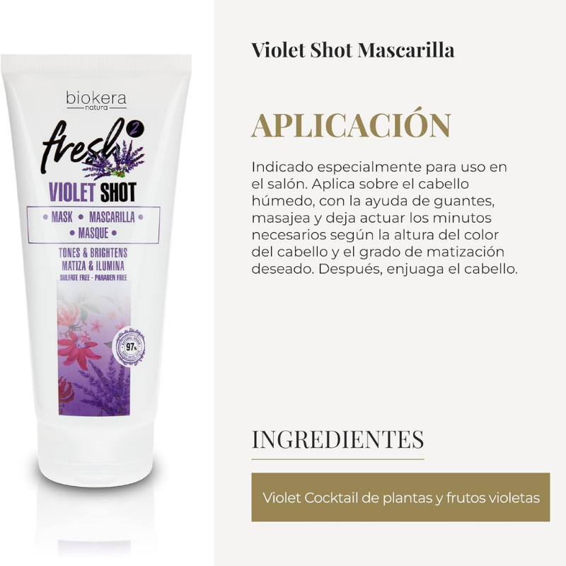 Salerm - Biokera Fresh Violet Mask - 200 ml