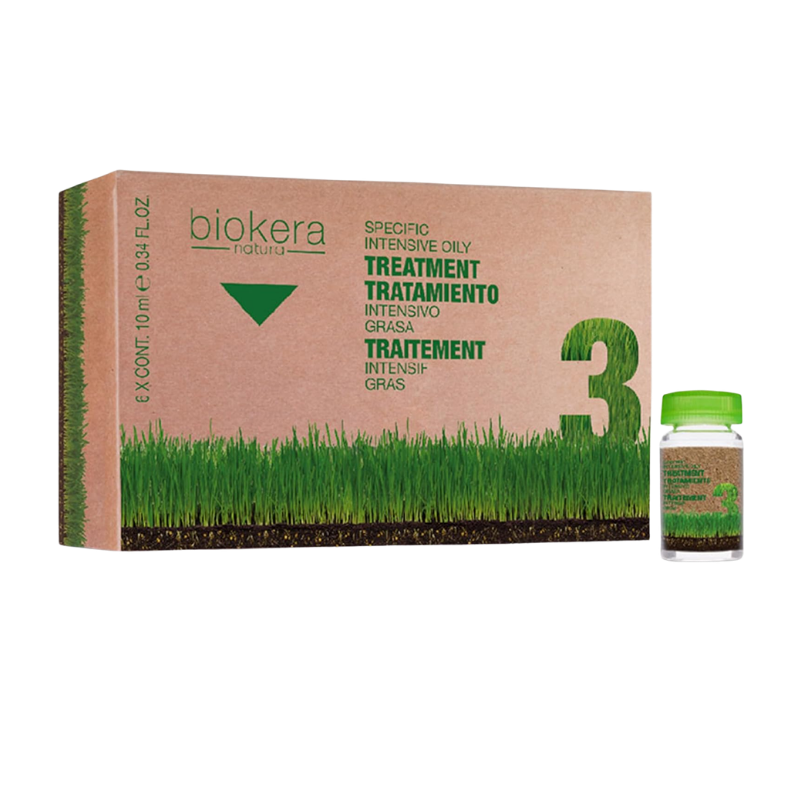 Salerm - Biokera Tratamiento Intensivo Grasa - 6 x 10 ml