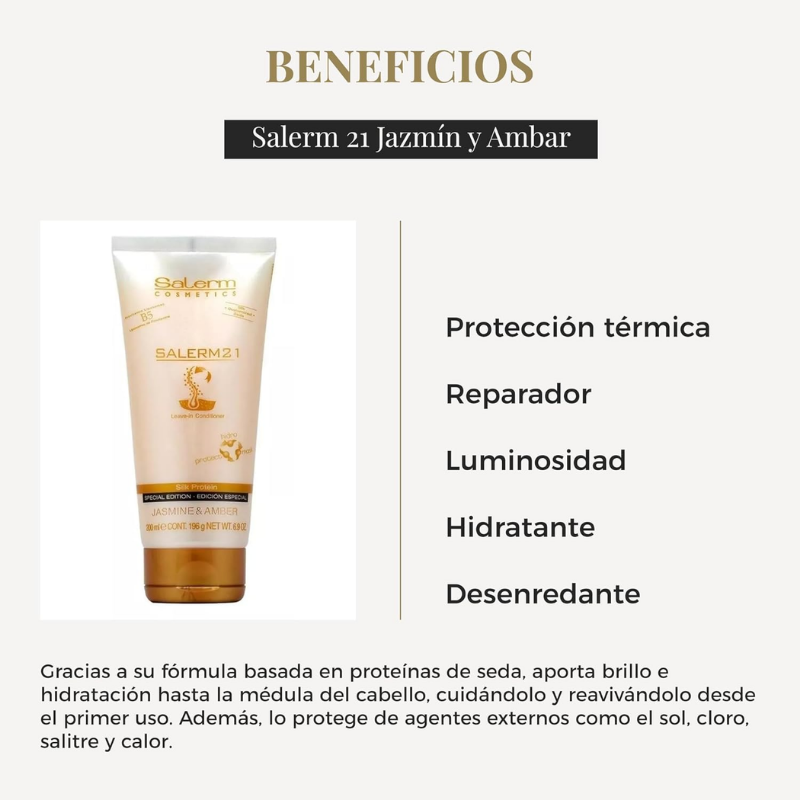 Salerm - Salerm 21 Tubo Jazmín & Ámbar - 200 ml