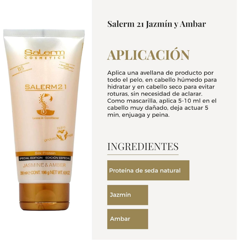 Salerm - Salerm 21 Tubo Jazmín & Ámbar - 200 ml