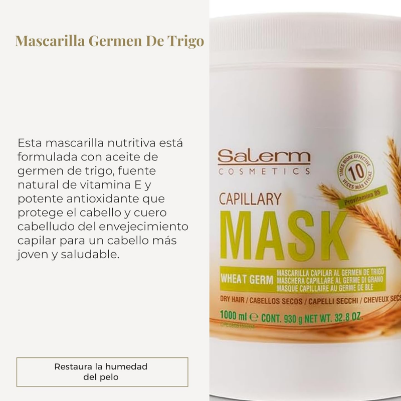 Salerm - Mascarilla Germen de Trigo - 1000 ml