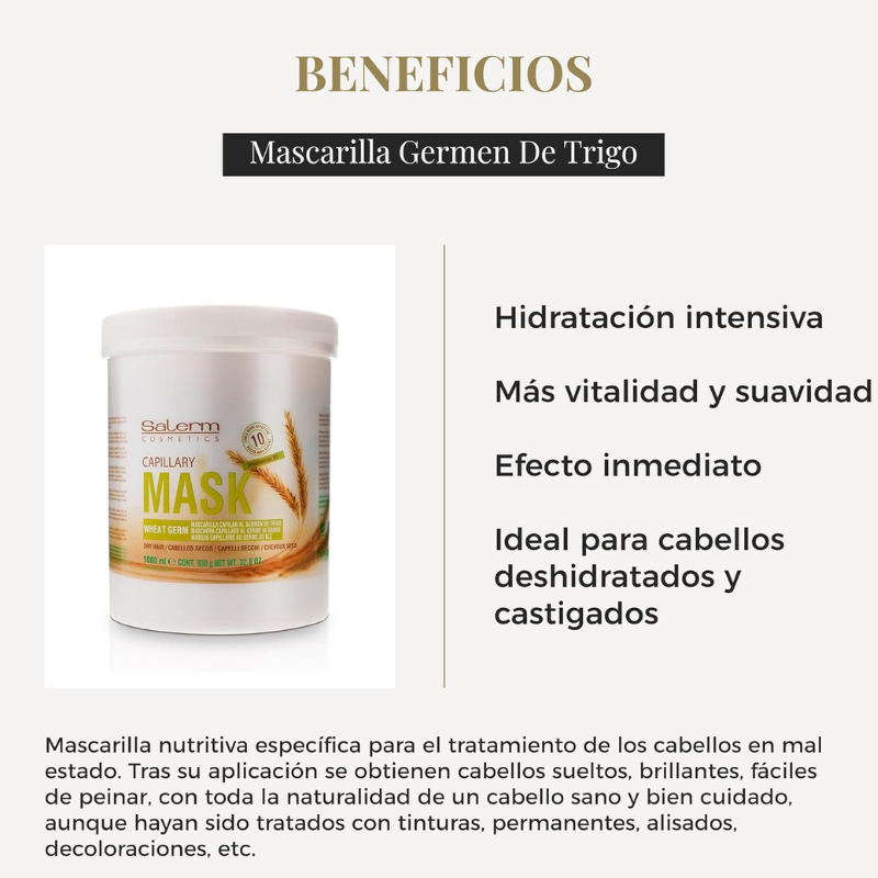 Salerm - Mascarilla Germen de Trigo - 1000 ml