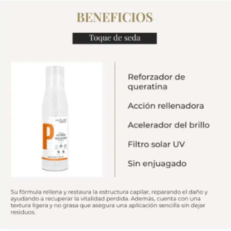 Salerm - Sérum Reparador Protein Silk Touch Toque de Seda