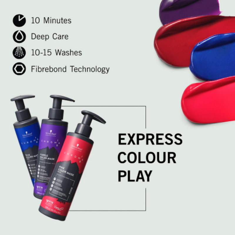Schwarzkopf - Chroma ID Color Mask Azul - 300 ml