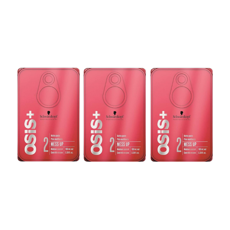 Schwarzkopf - OSiS Mess Up - Pasta de Textura - Pack 3